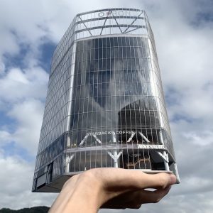 渋谷スクランブル交差点 TSUTAYA QFRONT ビル模型